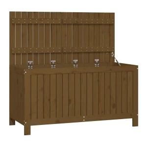 Hara  Tuinbox 121x55x64 cm massief grenenhout honingbruin