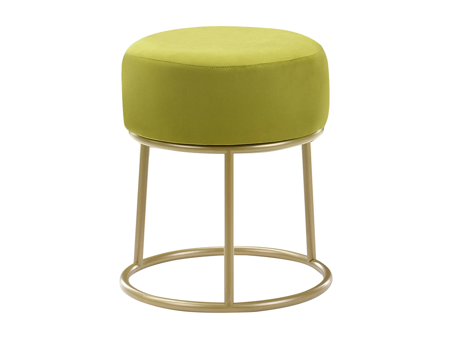 Hocker DELCO Fluweel Limegroen
