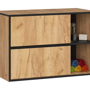 Hangende Wastafel Onderkast VAMI W90 / Wastafel Onderbouw Kast / Badkamer Kastje / Craft Eik – Zwart / AKORD Furniture Factory / 90x60x45,5 cm Hangende Wastafel Onderkast VAMI W90 / Wastafel Onderbouw Kast / Badkamer Kastje / Craft Eik – Zwart / AKORD Furniture Factory / 90x60x45,5 cm