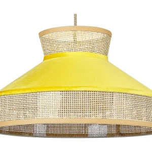 Hanglamp geel/naturel BATALI Hanglamp geel/naturel BATALI