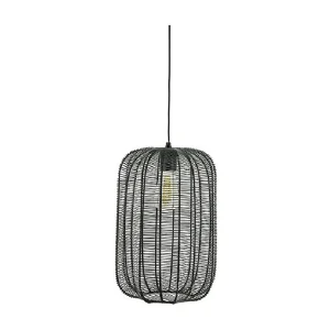 Hanglamp Carbo – Zwart Metaal 23x23x39 cm – Stijlvol Design Hanglamp Carbo – Zwart Metaal 23x23x39 cm – Stijlvol Design