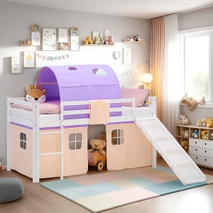 Halfhoogslaper voor kinderen 90×200 cm wit Halfhoogslaper voor kinderen 90×200 cm wit