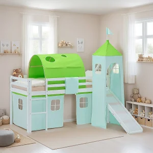 Halfhoogslaper voor Kinderen 90×200 cm Wit Halfhoogslaper voor Kinderen 90×200 cm Wit