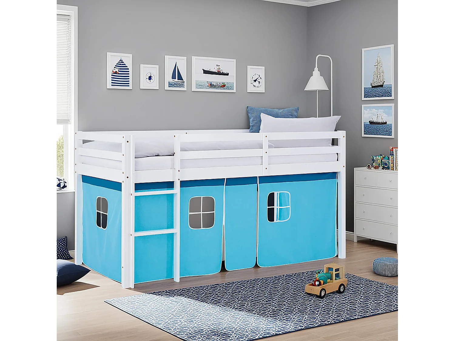 Hefbed 90x200 cm Blauwe Hut