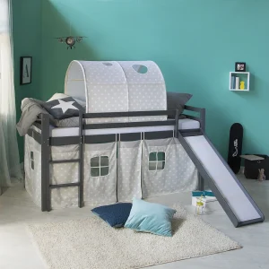 Halfhoogslaper 90×200 cm grijs Halfhoogslaper 90×200 cm grijs