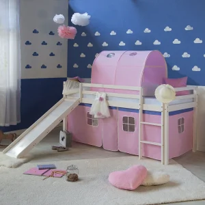 Hefbed 207,5x110x219,5 cm wit roze