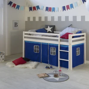 Hefbed 90×200 cm blauw Hefbed 90×200 cm blauw
