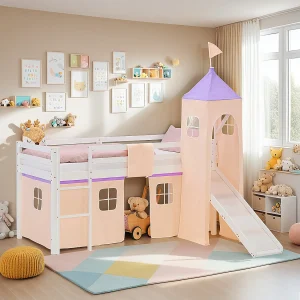 Halfhoogslaper voor Kinderen 90×200 cm Wit Halfhoogslaper voor Kinderen 90×200 cm Wit