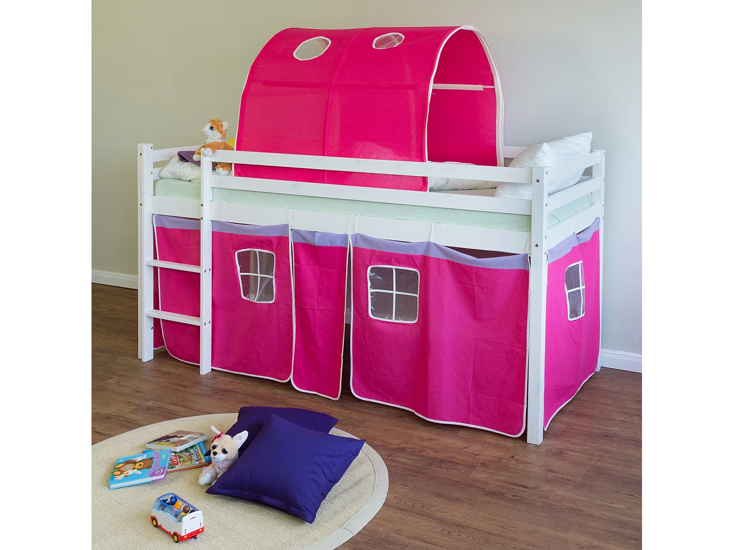 Hefbed 90x200 cm Rood