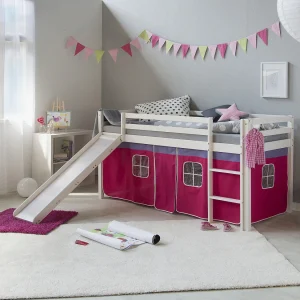 Hefbed 207,5x110x219,5 cm wit roze