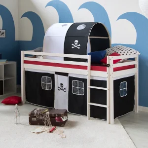 Hefbed 207,5x110x96,5 cm wit en zwart piraat