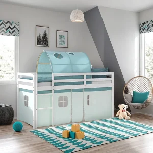 Hefbed 207,5x110x99,5 cm Wit groen