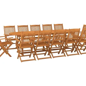 Gideon  13-delige Tuinset 280x90x75 cm massief acaciahout