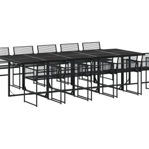 Ghizlan 11-delige Tuinset poly rattan zwart Ghizlan 11-delige Tuinset poly rattan zwart