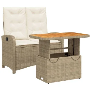 Gorham 2-delige Tuinset met kussens poly rattan beige Gorham 2-delige Tuinset met kussens poly rattan beige