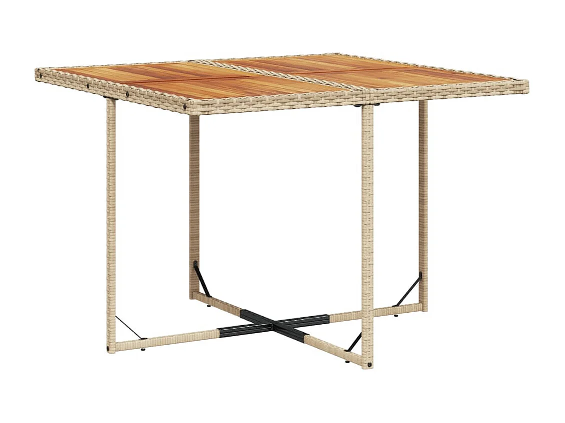 Heeswijk-Dinther 5-delige Tuinset met kussens poly rattan beige