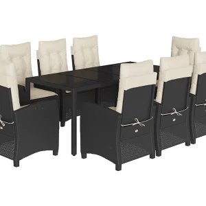 Great Bend  9-delige Tuinset poly rattan zwart