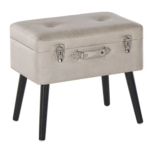 Hocker kunstleer beige MALLARD Hocker kunstleer beige MALLARD