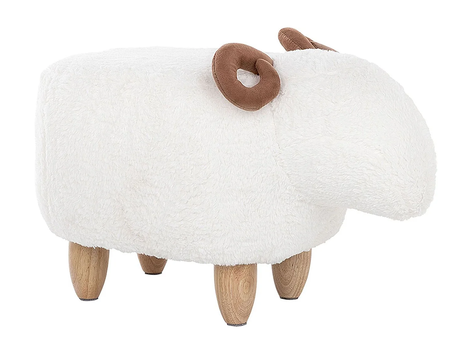 Hocker stof wit LAMB