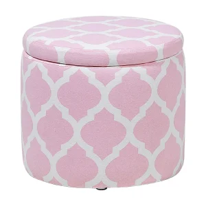 Hocker roze/wit TUNICA Hocker roze/wit TUNICA