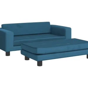 Grace  Hondenmand met verlengstuk 100x50x30 cm fluweel blauw