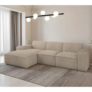 Hoekbank L-vorm Siena stof Velo Beige Links
