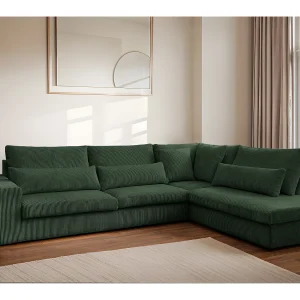 Hoekbank L-vorm SVEN stof Poso Groen Rechts