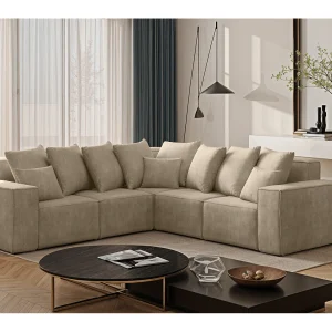 Hoekbank, Corner ELLA, stof Noel, lichtbeige Hoekbank, Corner ELLA, stof Noel, lichtbeige