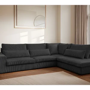 Hoekbank L-vorm SVEN stof Poso Graphite Rechts