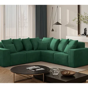 Hoekbank, Corner ELLA, stof Noel, groen Hoekbank, Corner ELLA, stof Noel, groen