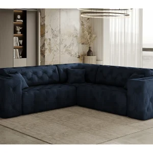 Hoekbank Corner LUX, stof Whisper, blauw