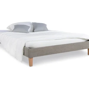 Gestoffeerd bed 140x200x12 cm grijs Gestoffeerd bed 140x200x12 cm grijs