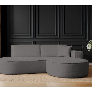 Hoekbank Modena Studio stof Artico, antraciet rechts