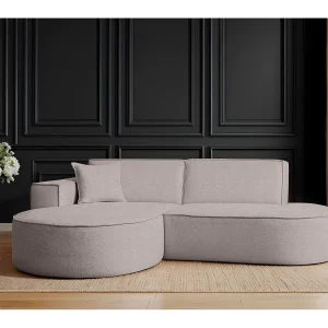 Hoekbank Modena Studio stof Artico, beige links