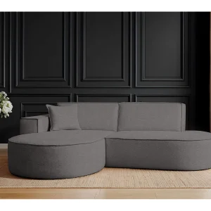 Hoekbank Modena Studio stof Artico, antraciet links
