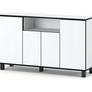 Grote witte ladekast loft tv-meubel 140 cm woonkamermeubel Grote witte ladekast loft tv-meubel 140 cm woonkamermeubel