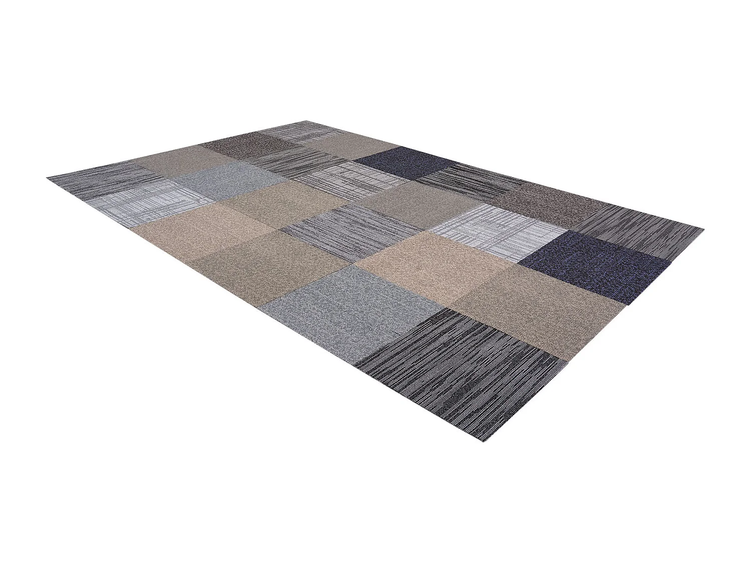 Herbruikbare Tapijttegel SucceBuy, 50 x 50 cm, Set van 24, Dekking 6 ㎡, Dikte 6 mm, Kortpolig, Zachte Modulaire Vierkante Vloerbedekking voor Woonkamer