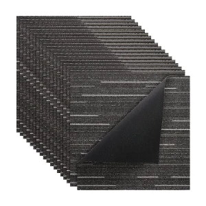 Herbruikbare Tapijttegel SucceBuy, 61×61 cm, Set van 24, Dekking 8,9 ㎡, Dikte 6 mm, Kortpolig, Zachte Modulaire Vierkante Vloerbedekking voor Woonkamer Herbruikbare Tapijttegel SucceBuy, 61×61 cm, Set van 24, Dekking 8,9 ㎡, Dikte 6 mm, Kortpolig, Zachte Modulaire Vierkante Vloerbedekking voor Woonkamer