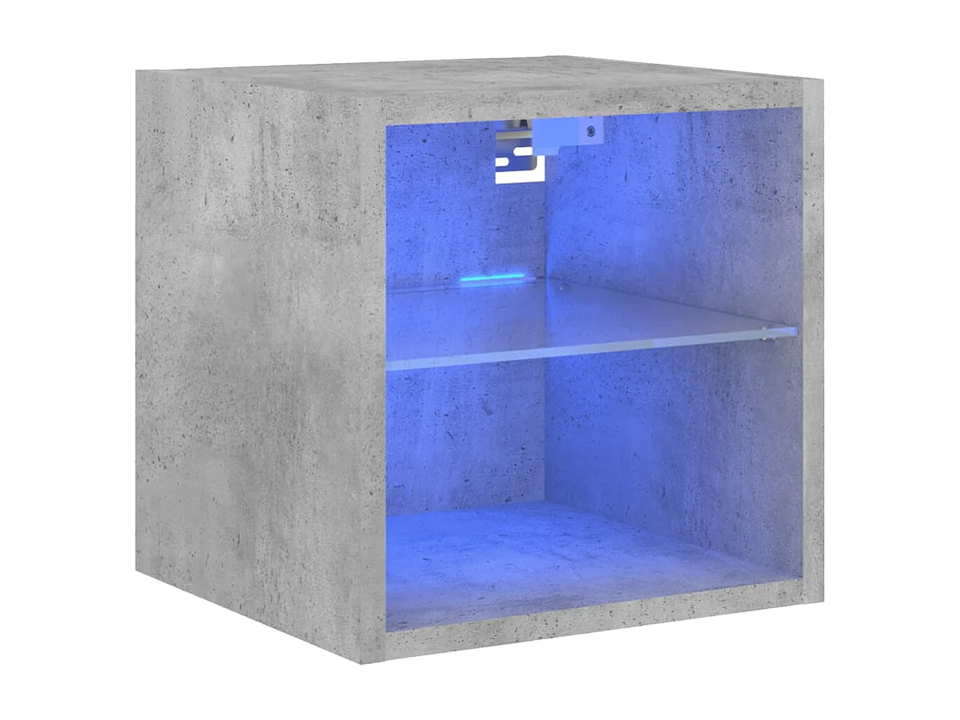 Hans Tv-wandmeubel met LED-verlichting 30x28,5x30 cm betongrijs