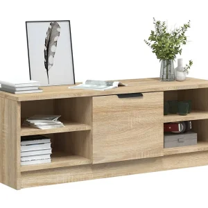 Hilrik  Tv-meubel 102×35,5×36,5 cm bewerkt hout sonoma eikenkleurig