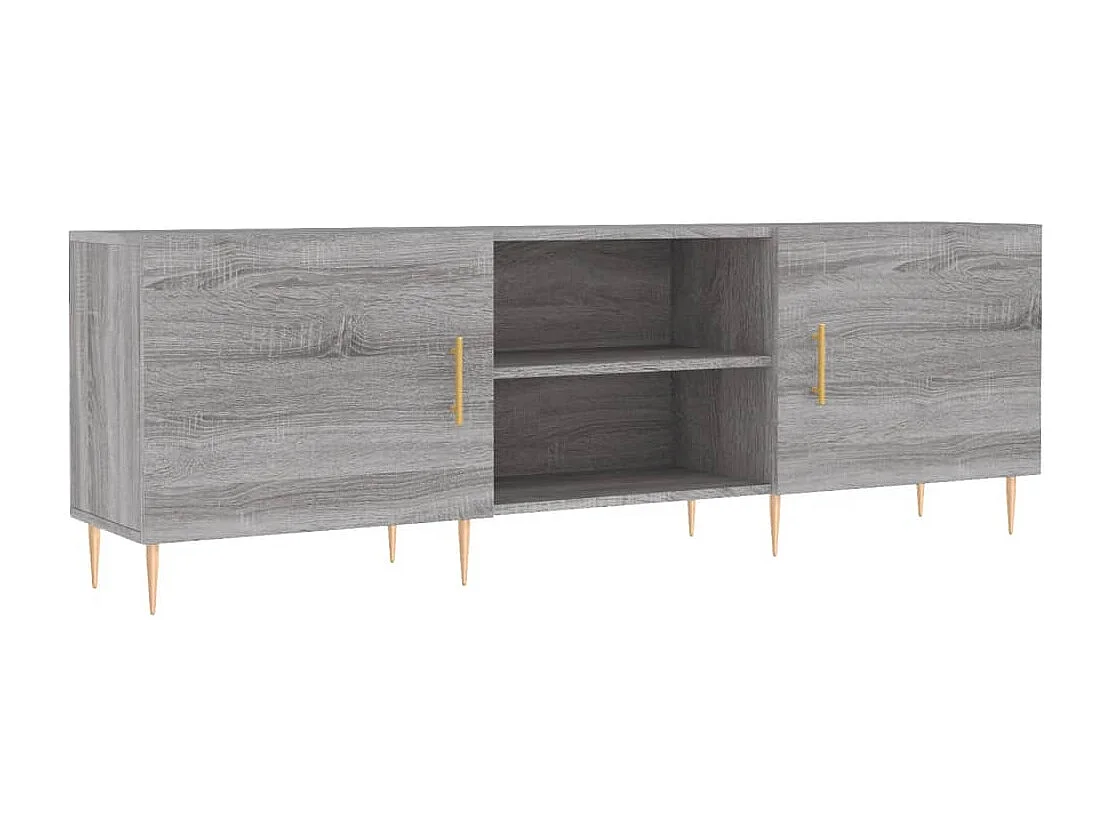 Hermanni Tv-meubel 150x30x50 cm bewerkt hout grijs sonoma eikenkleurig