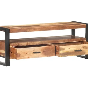 Gudrunn  Tv-meubel 120x35x45 cm hout met honingkleurige afwerking