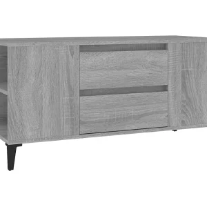 Hermiston  Tv-meubel 102×44,5×50 cm bewerkt hout grijs sonoma eikenkleurig