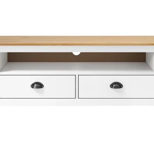Heidi Tv-meubel ll 110x40x47 cm massief grenenhout wit Heidi Tv-meubel ll 110x40x47 cm massief grenenhout wit