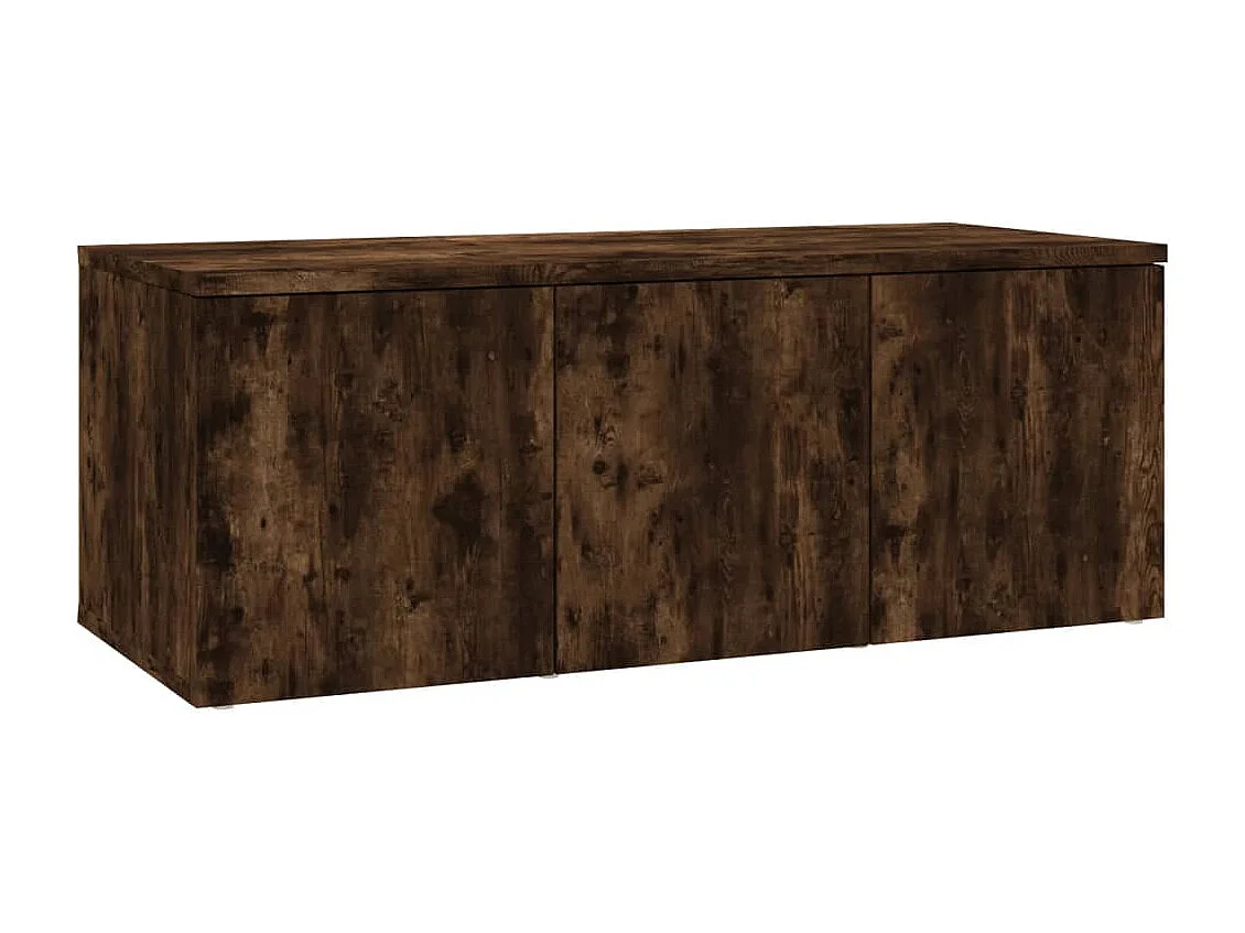 Hetty Tv-meubel 80x34x30 cm bewerkt hout gerookt eikenkleurig