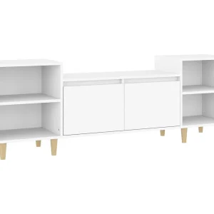 Grylis Tv-meubel 160x35x55 cm bewerkt hout wit Grylis Tv-meubel 160x35x55 cm bewerkt hout wit