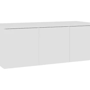 Hetty  Tv-meubel 80x34x30 cm bewerkt hout wit