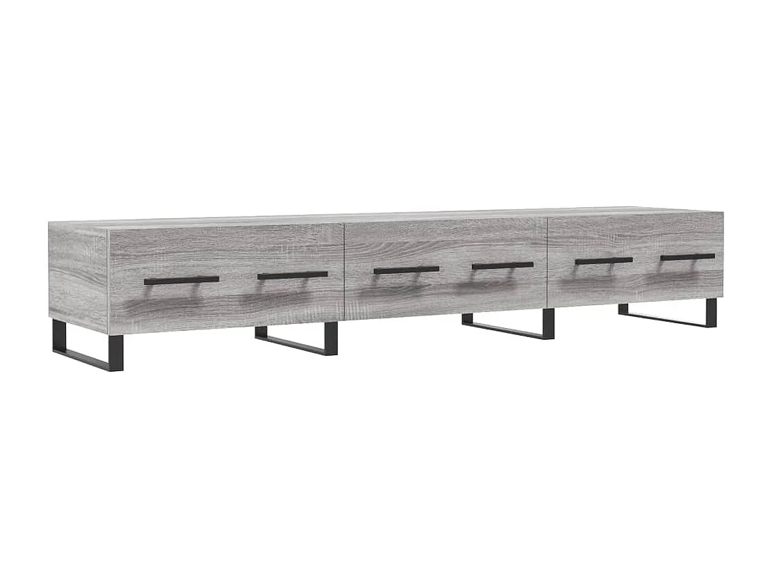 Hermitage Tv-meubel 150x36x30 cm bewerkt hout grijs sonoma eikenkleurig