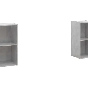 Helene Tv-meubelen 2 st 72x35x36,5 cm bewerkt houtbetongrijs Helene Tv-meubelen 2 st 72x35x36,5 cm bewerkt houtbetongrijs