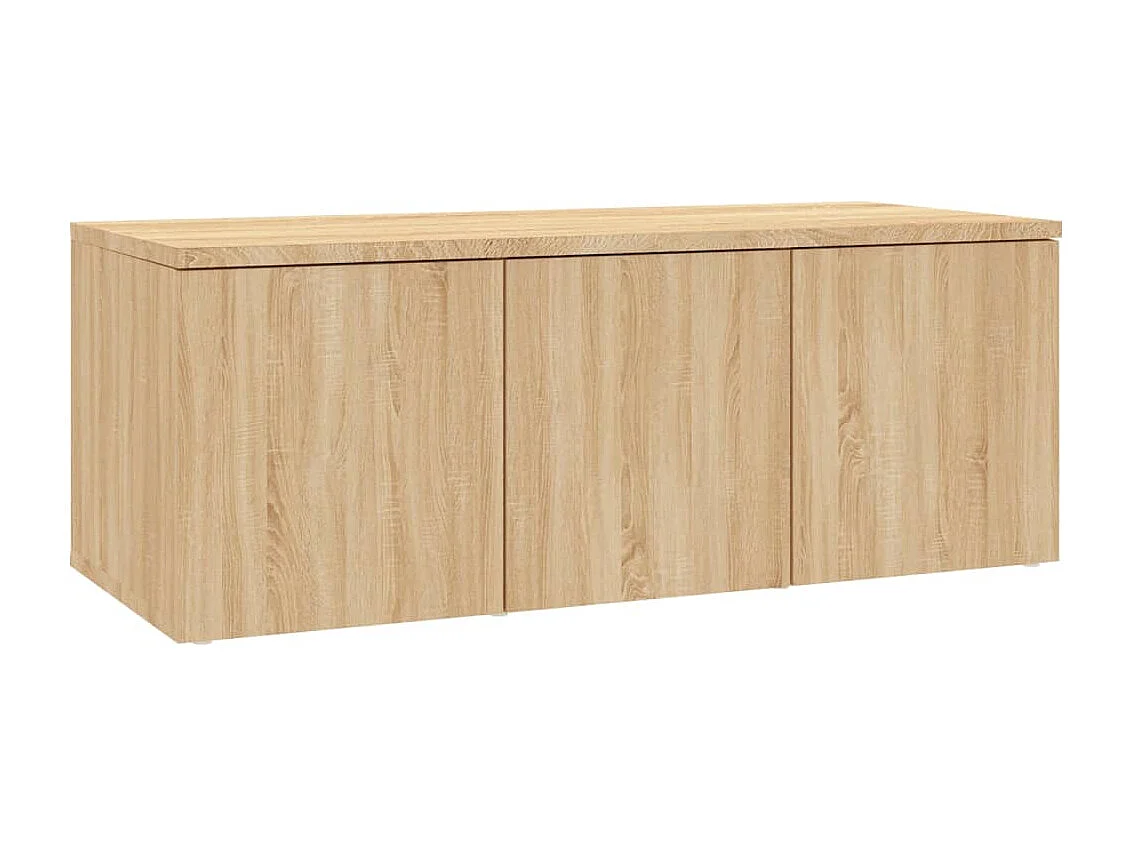 Hetty Tv-meubel 80x34x30 cm bewerkt hout sonoma eikenkleurig